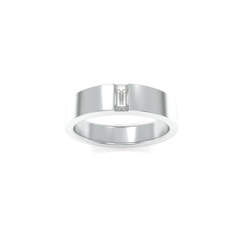 Five Row White Gold Diamond Baguette Ring | Cellini Jewelers